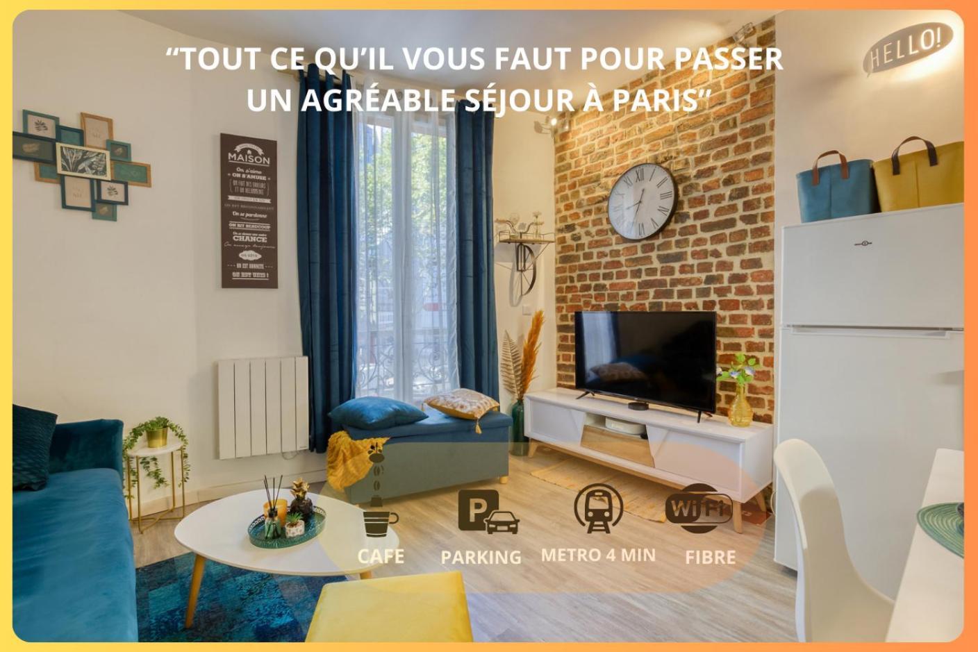 Appartamento Escale à Paris Metro&Parking Saint-Ouen  Esterno foto